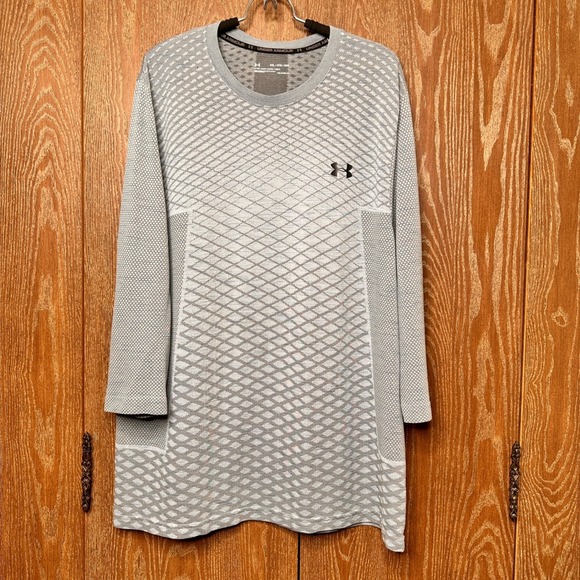 Under Armour Other - Under Armour HeatGear Fitted Long Sleeve Shirt Men's 2XL Heather Gray Athletic